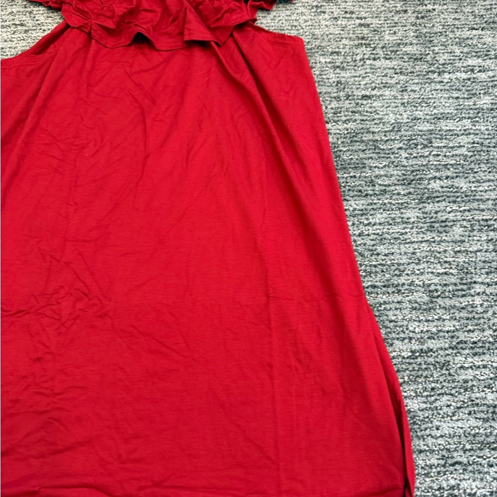 PrettyLittleThing Red Tunic Top - Picture 4 of 7